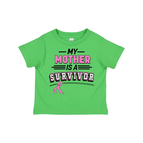 Inktastic My Mother is a Survivor Breast Cancer Awareness Boys or Girls Toddler T-Shirt
