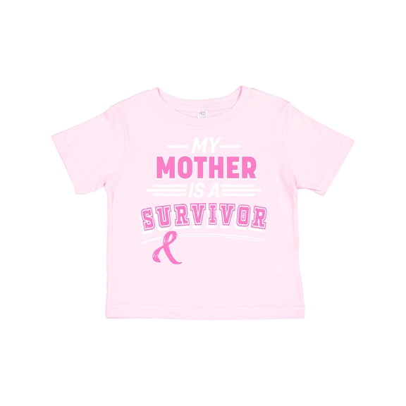 Inktastic My Mother is a Survivor Breast Cancer Awareness Boys or Girls Toddler T-Shirt