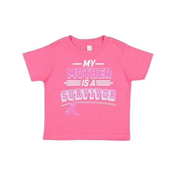 Inktastic My Mother is a Survivor Breast Cancer Awareness Boys or Girls Toddler T-Shirt