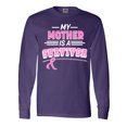thumbnail image 1 of Inktastic My Mother is a Survivor Breast Cancer Awareness Long Sleeve T-Shirt, 1 of 5
