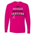 thumbnail image 1 of Inktastic My Mother is a Survivor Breast Cancer Awareness Long Sleeve T-Shirt, 1 of 5