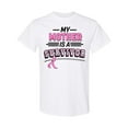 thumbnail image 1 of Inktastic My Mother is a Survivor Breast Cancer Awareness T-Shirt, 1 of 5