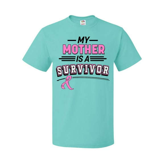 Inktastic My Mother is a Survivor Breast Cancer Awareness T-Shirt