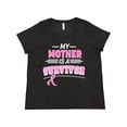 thumbnail image 1 of Inktastic My Mother is a Survivor Breast Cancer Awareness Women's Plus Size T-Shirt, 1 of 5