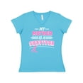 thumbnail image 1 of Inktastic My Mother is a Survivor Breast Cancer Awareness Women's V-Neck T-Shirt, 1 of 5