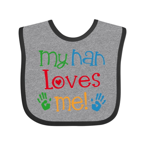 Inktastic My Nan Loves Me Boys or Girls Baby Bib