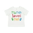 thumbnail image 1 of Inktastic My Nan Loves Me Boys or Girls Toddler T-Shirt, 1 of 5