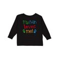 thumbnail image 1 of Inktastic My Nan Loves Me Gift Boys or Girls Long Sleeve Toddler T-Shirt, 1 of 5