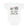 thumbnail image 1 of Inktastic My Nan Loves Me Grandchild Boys or Girls Baby Bodysuit, 1 of 5