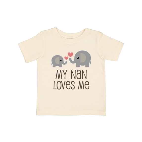 Inktastic My Nan Loves Me Grandchild Boys or Girls Baby T-Shirt