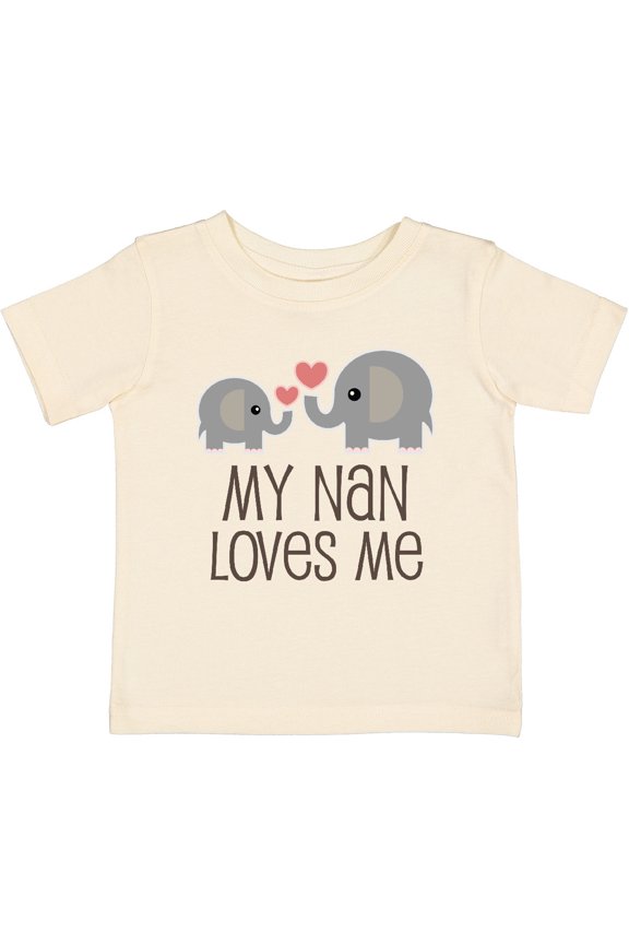 My Nan Loves Me Grandchild Boys or Girls Baby T-Shirt