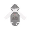 thumbnail image 1 of Inktastic My Nan Loves Me Grandchild Boys or Girls Long Sleeve Baby Bodysuit, 1 of 5