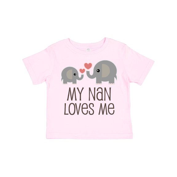 Inktastic My Nan Loves Me Grandchild Boys or Girls Toddler T-Shirt