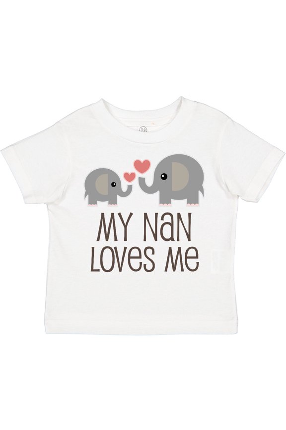 My Nan Loves Me Grandchild Boys or Girls Toddler T-Shirt