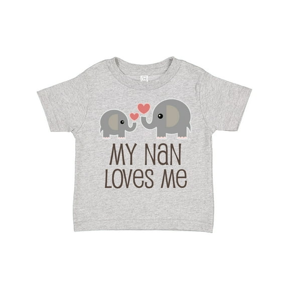 Inktastic My Nan Loves Me Grandchild Boys or Girls Toddler T-Shirt