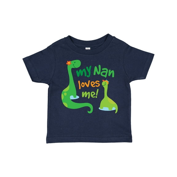 Inktastic My Nan Loves Me Grandson Dinosaur Boys Toddler T-Shirt
