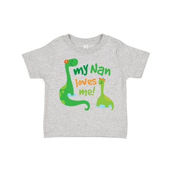 Inktastic My Nan Loves Me Grandson Dinosaur Boys Toddler T-Shirt