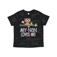 thumbnail image 1 of Inktastic My Nan Loves Me Owl Girls Toddler T-Shirt, 1 of 5