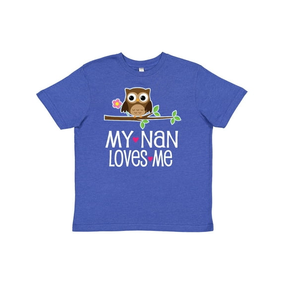 Inktastic My Nan Loves Me Owl Youth T-Shirt