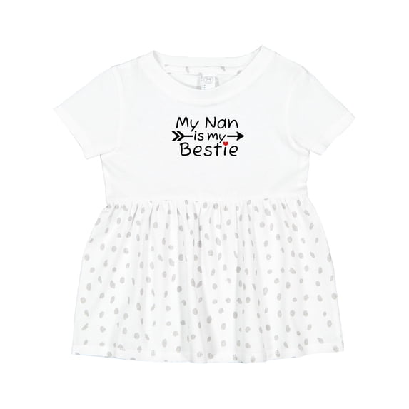 Inktastic My Nan is My Bestie Girls Baby Dress