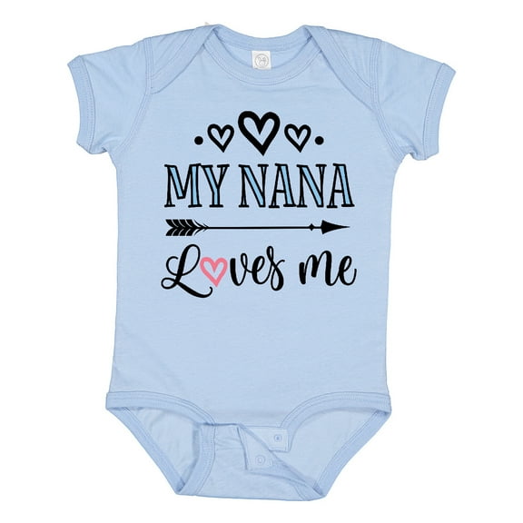 Inktastic My Nana Grandma Loves Me Girls Girls Baby Bodysuit