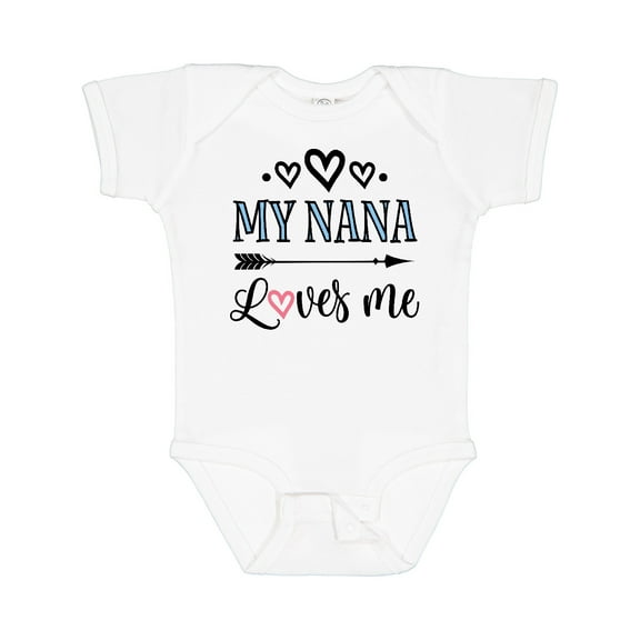 Inktastic My Nana Grandma Loves Me Girls Girls Baby Bodysuit