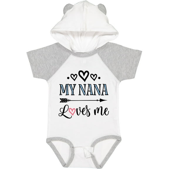 Inktastic My Nana Grandma Loves Me Girls Girls Baby Bodysuit