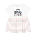 thumbnail image 1 of Inktastic My Nana Grandma Loves Me Girls Girls Baby Dress, 1 of 5