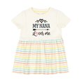 thumbnail image 1 of Inktastic My Nana Grandma Loves Me Girls Girls Baby Dress, 1 of 5