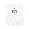 thumbnail image 1 of Inktastic My Nana Grandma Loves Me Girls Girls Baby Dress, 1 of 5