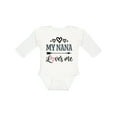 thumbnail image 1 of Inktastic My Nana Grandma Loves Me Girls Girls Long Sleeve Baby Bodysuit, 1 of 5