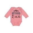 thumbnail image 1 of Inktastic My Nana Grandma Loves Me Girls Girls Long Sleeve Baby Bodysuit, 1 of 5