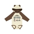 thumbnail image 1 of Inktastic My Nana Grandma Loves Me Girls Girls Long Sleeve Baby Bodysuit, 1 of 5