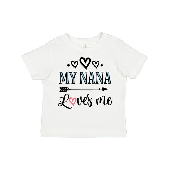 Inktastic My Nana Grandma Loves Me Girls Girls Toddler T-Shirt