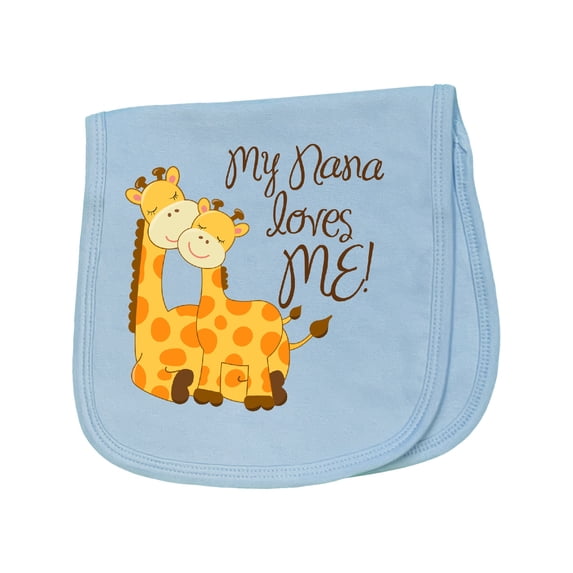 Inktastic My Nana Loves Me Baby Burp Cloth
