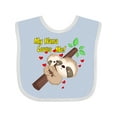 thumbnail image 1 of Inktastic My Nana Loves Me Boys or Girls Baby Bib, 1 of 4