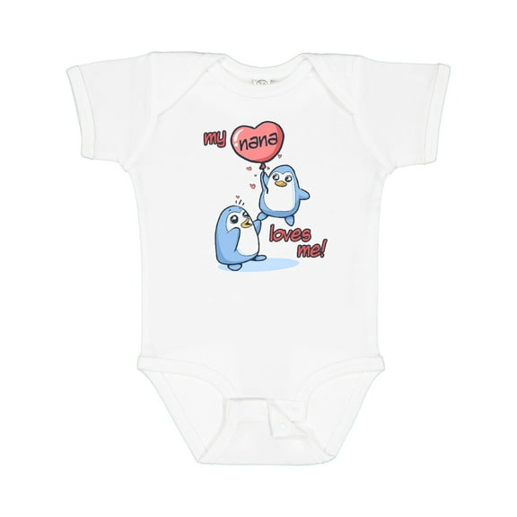 Inktastic My Nana Loves Me Boys or Girls Baby Bodysuit