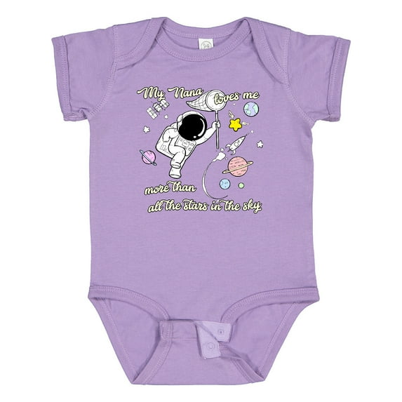 Inktastic My Nana Loves Me Boys or Girls Baby Bodysuit