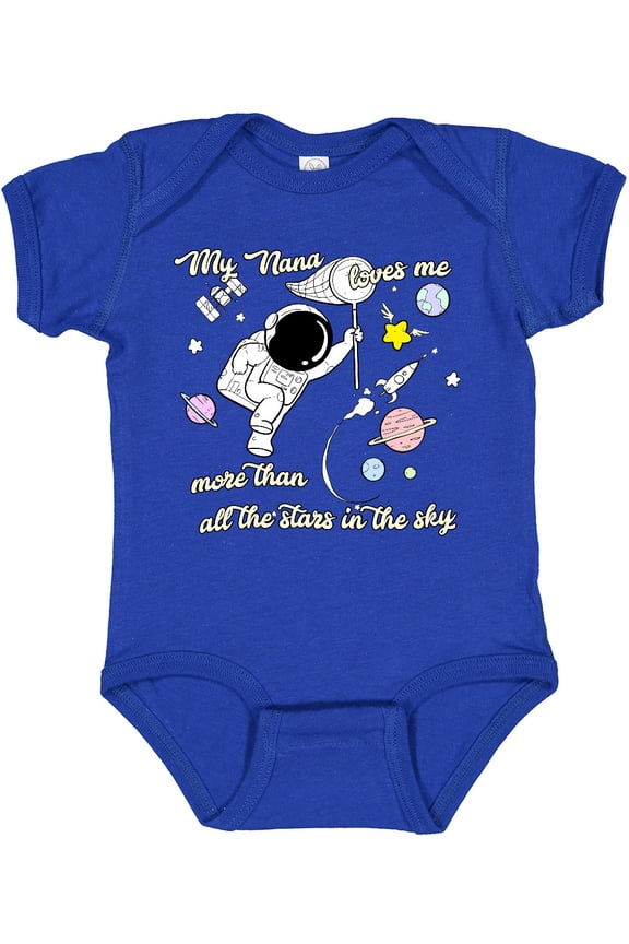 My Nana Loves Me Boys or Girls Baby Bodysuit