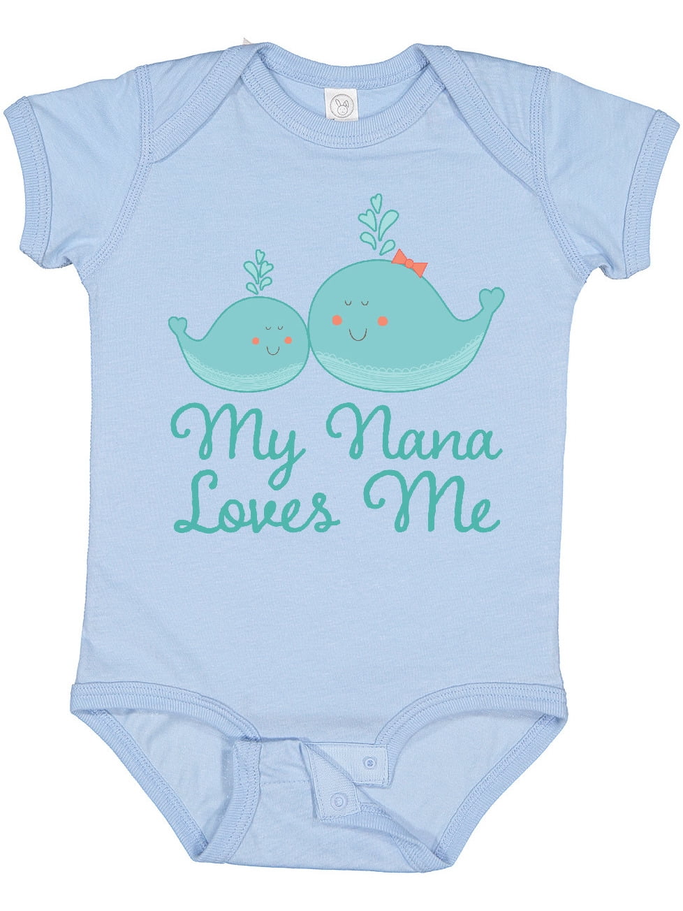 Inktastic My Nana Loves Me Boys or Girls Baby Bodysuit