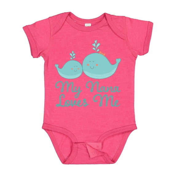 Inktastic My Nana Loves Me Boys or Girls Baby Bodysuit