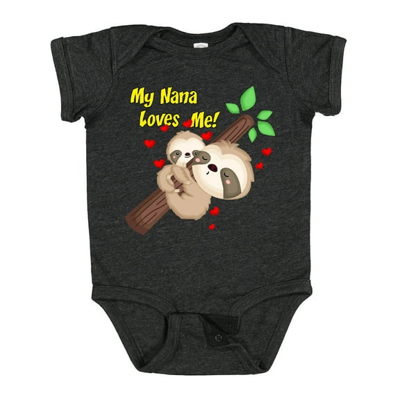 Inktastic My Nana Loves Me Boys or Girls Baby Bodysuit