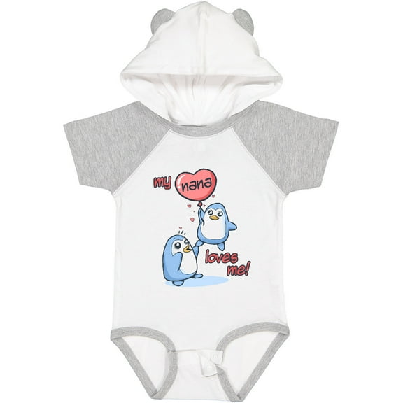 Inktastic My Nana Loves Me Boys or Girls Baby Bodysuit
