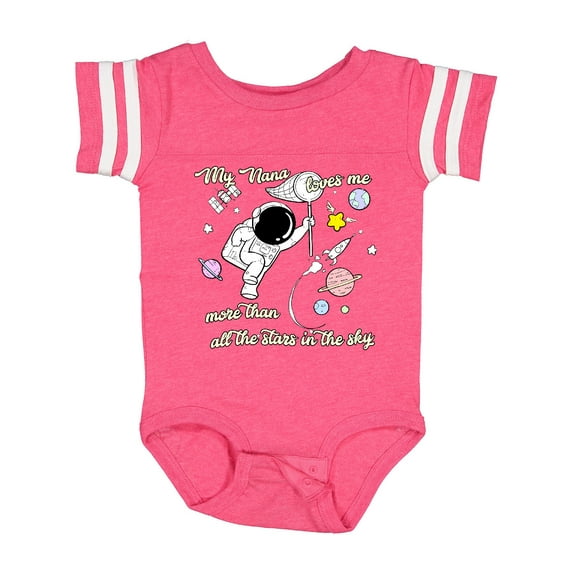 Inktastic My Nana Loves Me Boys or Girls Baby Bodysuit