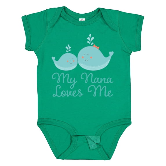 Inktastic My Nana Loves Me Boys or Girls Baby Bodysuit