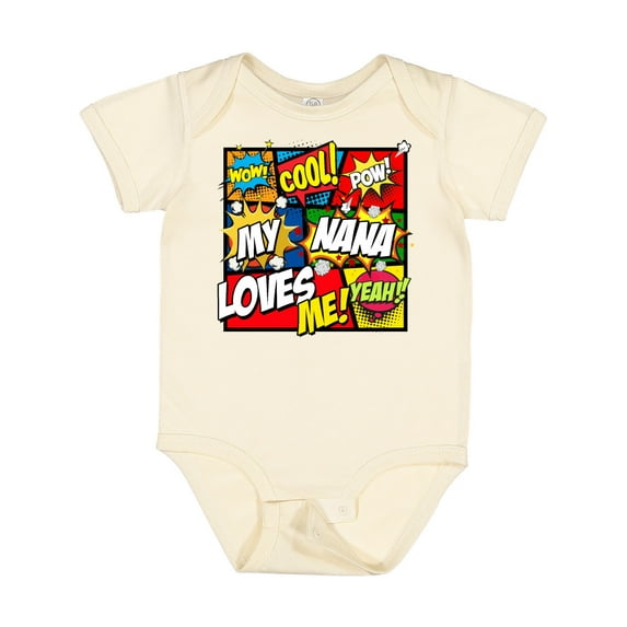 Inktastic My Nana Loves Me Boys or Girls Baby Bodysuit