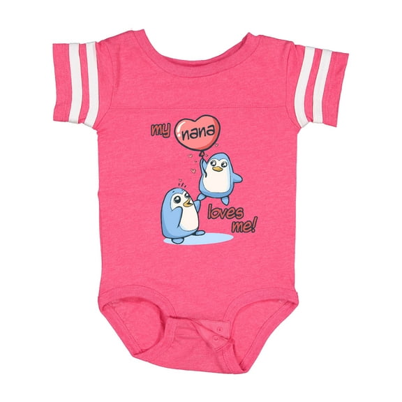Inktastic My Nana Loves Me Boys or Girls Baby Bodysuit