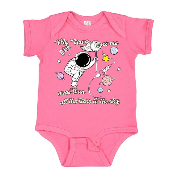 Inktastic My Nana Loves Me Boys or Girls Baby Bodysuit