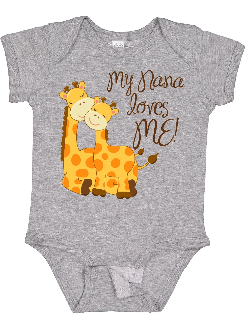 Inktastic My Nana Loves Me Boys or Girls Baby Bodysuit