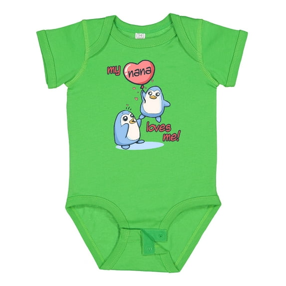 Inktastic My Nana Loves Me Boys or Girls Baby Bodysuit